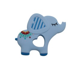 Massaggiagengive Elefante in silicone – Accessorio sicuro e creativo per neonati handmade