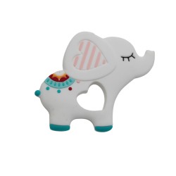 Massaggiagengive Elefante in silicone – Accessorio sicuro e creativo per neonati handmade