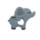 Massaggiagengive Elefante in silicone – Accessorio sicuro e creativo per neonati handmade