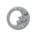 Massaggiagengive Orsetto sulla Luna in Silicone – Accessorio Sicuro per Creazioni Handmade