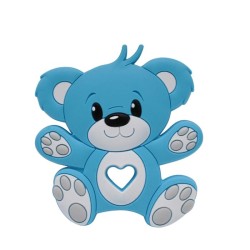 Massaggiagengive Orso in silicone – Accessorio tenero e sicuro per neonati e handmade