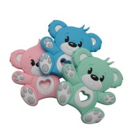 Massaggiagengive Orso in silicone – Accessorio tenero e sicuro per neonati e handmade