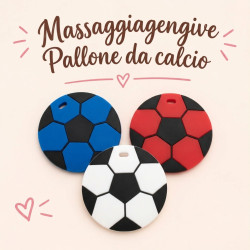 Massaggiagengive Pallone da Calcio in silicone personalizzabile– Accessorio sicuro e creativo per neonati