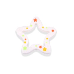 Massaggiagengive Stella in silicone – Accessorio sicuro e creativo per neonati e articoli handmade