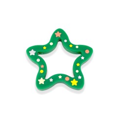 Massaggiagengive Stella in silicone – Accessorio sicuro e creativo per neonati e articoli handmade