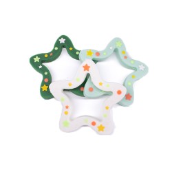 Massaggiagengive Stella in silicone – Accessorio sicuro e creativo per neonati e articoli handmade