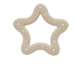 Massaggiagengive Stella in silicone – Accessorio sicuro e creativo per neonati e articoli handmade