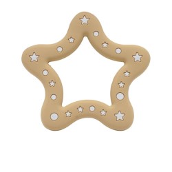Massaggiagengive Stella in silicone – Accessorio sicuro e creativo per neonati e articoli handmade