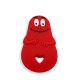 Massaggiagengive Barbapapà personalizzabile in silicone – Accessorio creativo e sicuro per neonati