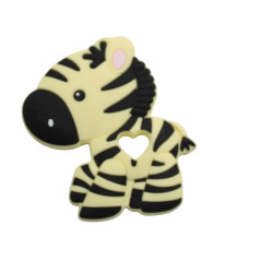 Massaggiagengive Zebra in silicone – Accessorio sicuro e creativo per neonati e fai-da-te