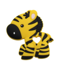 Massaggiagengive Zebra in silicone – Accessorio sicuro e creativo per neonati e fai-da-te