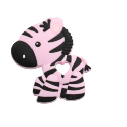 Massaggiagengive Zebra in silicone – Accessorio sicuro e creativo per neonati e fai-da-te