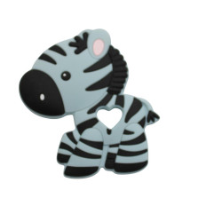 Massaggiagengive Zebra in silicone – Accessorio sicuro e creativo per neonati e fai-da-te