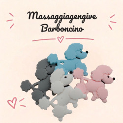 Massaggiagengive Barboncino in silicone – Accessorio sicuro e dolcissimo per neonati e creazioni handmade