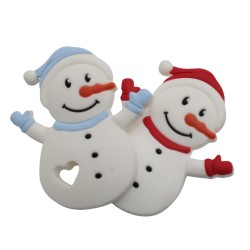 Massaggiagengive Pupazzo di Neve in Silicone – Accessorio Sicuro per Creazioni Baby