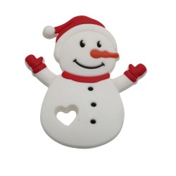 Massaggiagengive Pupazzo di Neve in Silicone – Accessorio Sicuro per Creazioni Baby