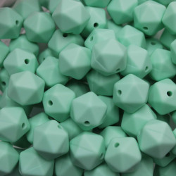 Ottagoni 14 mm in Silicone con Foro Passante per Catenelle Portaciuccio