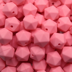 Ottagoni 14 mm in Silicone con Foro Passante per Catenelle Portaciuccio