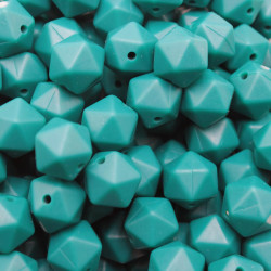 Ottagoni 14 mm in Silicone con Foro Passante per Catenelle Portaciuccio