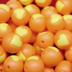 Palline con Cuore in Silicone 12mm – Atossiche e Resistenti ARTEKIDS