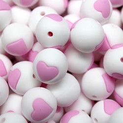 Palline con Cuore in Silicone 12mm – Atossiche e Resistenti ARTEKIDS