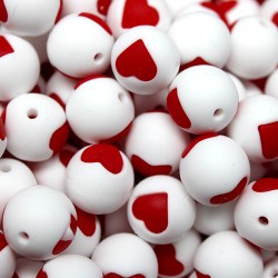Palline con Cuore in Silicone 12mm – Atossiche e Resistenti ARTEKIDS