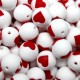 Palline con Cuore in Silicone 12mm – Atossiche e Resistenti ARTEKIDS