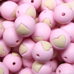 Palline con Cuore in Silicone 12mm – Atossiche e Resistenti ARTEKIDS