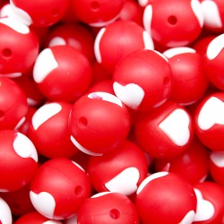 Palline con Cuore in Silicone 12mm – Atossiche e Resistenti ARTEKIDS