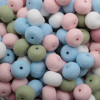 Palline in silicone effetto ricamo