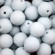 Palline Rigate 15mm  in Silicone– Atossiche e BPA Free per Creazioni Artigianali