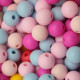 Palline12mm  in Silicone  Atossiche – Per Catenelle Portaciuccio e Gioielli Creativi