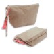 Pochette in juta con base