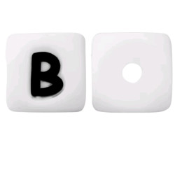 Lettere 12 mm Silicone Bianco / Nero