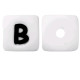 Lettere 12 mm Silicone Bianco / Nero