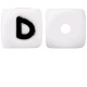 Lettere 12 mm Silicone Bianco / Nero