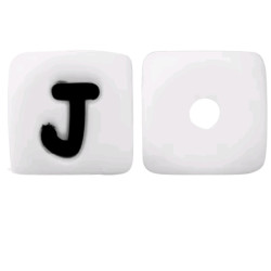 Lettere 12 mm Silicone Bianco / Nero