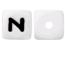 Lettere 12 mm Silicone Bianco / Nero