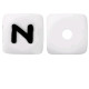Lettere 12 mm Silicone Bianco / Nero