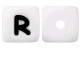 Lettere 12 mm Silicone Bianco / Nero