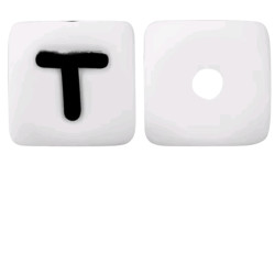 Lettere 12 mm Silicone Bianco / Nero
