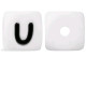 Lettere 12 mm Silicone Bianco / Nero