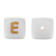 Lettere 12mm Silicone Bianco/Oro