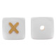 Lettere 12mm Silicone Bianco/Oro