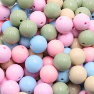 Palline 15mm Lucide in Materiale Atossico – Accessori per Creazioni Baby