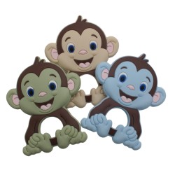 Massaggiagengive Scimmietta in Silicone – Sicuro, Colorato e Perfetto per Creazioni Handmade