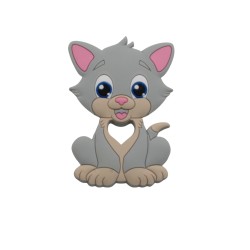 Massaggiagengive Gatto in silicone – Accessorio sicuro e creativo per neonati e fai-da-te